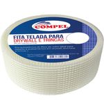 FITA TELADA P/ TRINCAS E DRYWALL 50X90 COMPEL 12060 