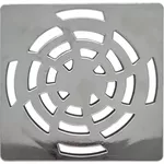 GRELHA QUADRADA CROMADA 100MM ABS LUCONI 013 