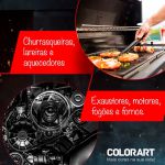 Tinta Spray Alta Temperatura Colorart 300ml + 600° Graus Todas as cores