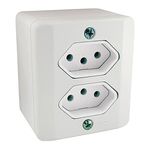  LINHA R 2 TOMADA 2P+T DISTAN BRANCA 20A RADIAL 1902.215