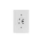 CONJUNTO TOMADA MOD+SUPORTE C/ PL 4X2 BRANCA ILUMI 2551 