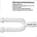  SIFAO SANFONADO DUPLO ROSCA PVC DELFLEX