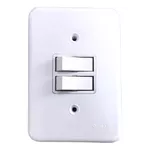 INTERRUPTOR 2 TECLAS PARALELAS 10A RADIAL 1901.006 POLLAR
