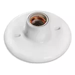 PLAFON OITAVADO PORCELANA - BRANCO - 100W ECOSTIK