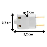 PINO MACHO PRENSA CABO 2P 20A 250V BR PAC 10 ILUMI 14241 