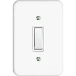  1 TECLA SIMPLES C/ PL BRANCA RADIAL 1901.002 POLLAR