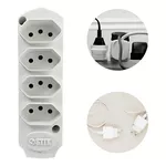  TOMADA EM BARRA TRIPLA 2P+T 10A 250V BR ECOSTIK