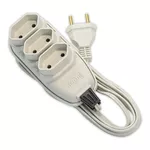  EXTENSAO COMPACTA C/ CORDAO PAR 1,5M 10A 250V BR EMB ECONILUMI 17901