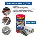 FITA ALUMINIZADA E ADESIVADA – 0,30X10M DRYCO 