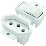  LINHA R 1 TECLA SIMPLES + TOMADA BR 10A RADIAL 1902.116