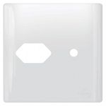 PLACA 4X4 P/ INTER 1 + SAIDA DE FIO BRANCA ILUMI 264U 