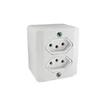 LINHA R 2 TOMADA 2P+T DISTAN BRANCA 10A RADIAL 1902.115 