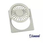 LUCONI 012 GRELHA QUADRADA BRANCA 100MM ABS 