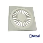 LUCONI 012 GRELHA QUADRADA BRANCA 100MM ABS 