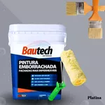 TINTA EMBORRACHADA IMPERMEABILIZANTES CINZA PLATINA 20KG