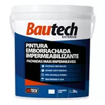 TINTA EMBORRACHADA IMPERMEAVEL BRANCO 20KG BAUTECH 