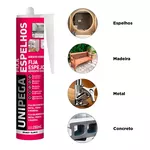 UNIPEGA FIXA ESPELHO BRANCO 280ML 