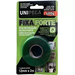 UNIPEGA FITA DUPLA FACE VERDE FIXA FORTE 12MMX2M