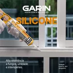 GARIN SILICONE BOND ACETICO BRANCO TUBO 280G
