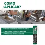 UNIPEGA FIXA CUBAS BRANCO TUBO 280ML