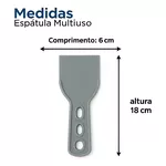  ESPATULA PLASTICA LISA 6CM COMPEL 1300
