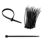  ABRACADEIRA NYLON PRETA 3,6X300MM EDA