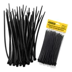  ABRACADEIRA NYLON PRETA 4,8X200MM EDA