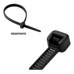  ABRACADEIRA NYLON PRETA 3,6X300MM EDA