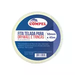  FITA TELADA P/ TRINCAS E DRYWALL 50X45 COMPEL 12059