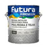 Resina Acrílica Base De Água Futura Pisos Pedras E Telha 3,6 l- Incolor - Brilhante
