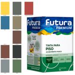 Tinta Piso Base Água Futura Premium 18l Cores Sem Cheiro