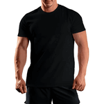 CAMISETA LISA CASUAL PRETA