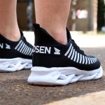 Tenis Oldsen Jaguar Unissex - PRETO/BRANCO