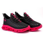 Tenis Oldsen Jaguar Feminino - PRETO/ROSA