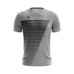 Camisa Casual Masculina Cinza com listras 