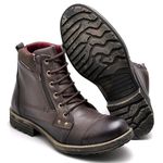 Bota Coturno Masculino em Couro Legitimo