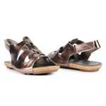 Rasteira Beatrice Velcro Inox