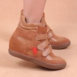 Sneaker Siena Orcade Couro Caramelo