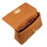Bolsa Média Orcade Couro Caramelo