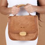 Bolsa Média Orcade Camurça Sela