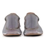 Mocassim Loafer Capri Tela Prata