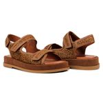 Sandália Firenze Orcade Animal Print Caramelo