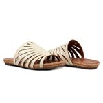 Rasteira Beatrice Orcade Comfy Tiras Panacota