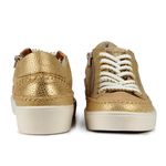 Tênis Luna Costura Dourado