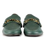 Mocassim Loafer Capri Couro Musgo