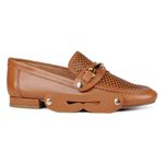 Mocassim Loafer Capri Couro Toast