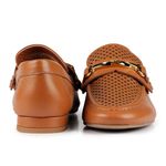 Mocassim Loafer Capri Couro Toast