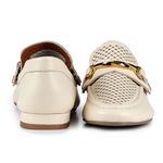 Mocassim Loafer Capri Couro Panacota