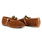 Sapatilha Ballet Flat Paris Camurça Caramelo