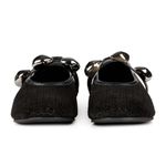 Sapatilha Ballet Flat Paris Camurça Preto
